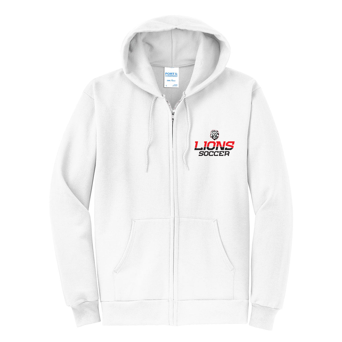 Lions Soccer 2 Color Full Zip Sweatshirt