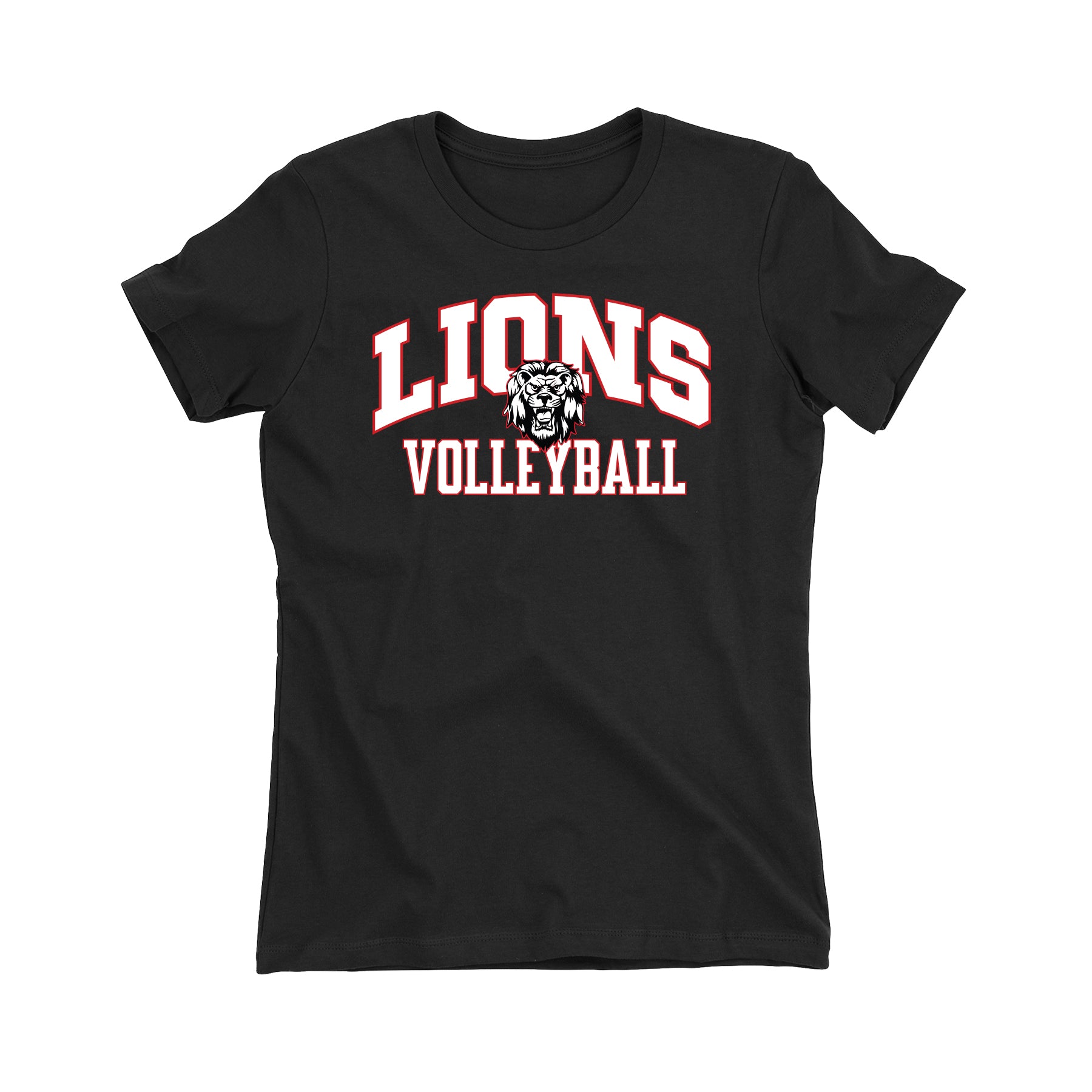 Liberty Volleyball Curved Women's Fitted Tee