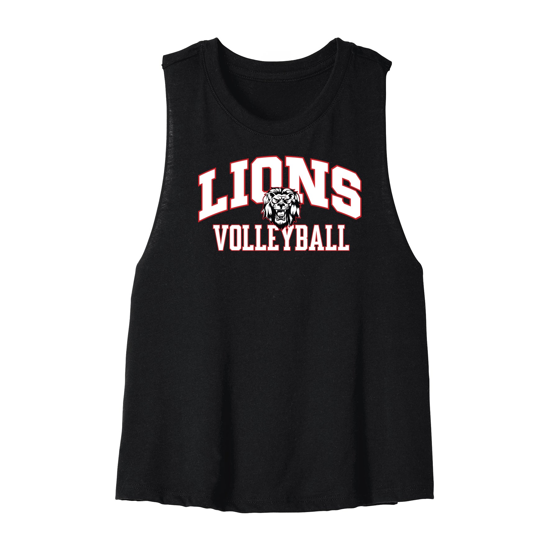 Liberty Volleyball Curved Cropped Racerback Tank