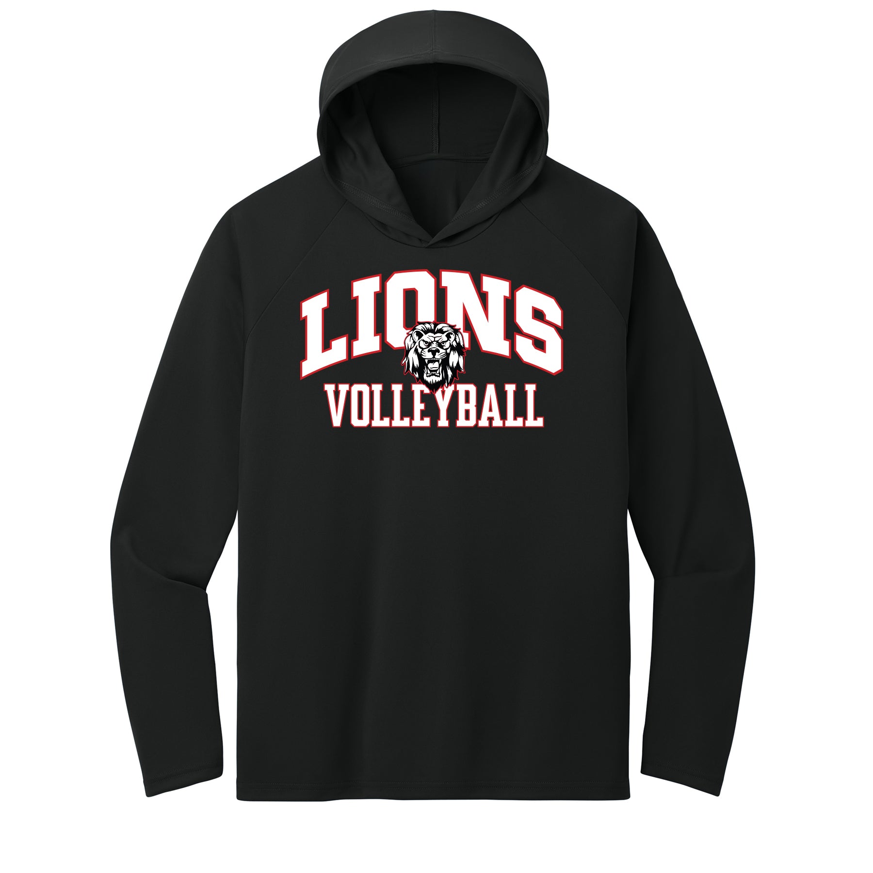 Liberty Volleyball Curved Performance Hooded Tee