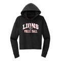 Liberty Volleyball Curved Cropped Hoodie