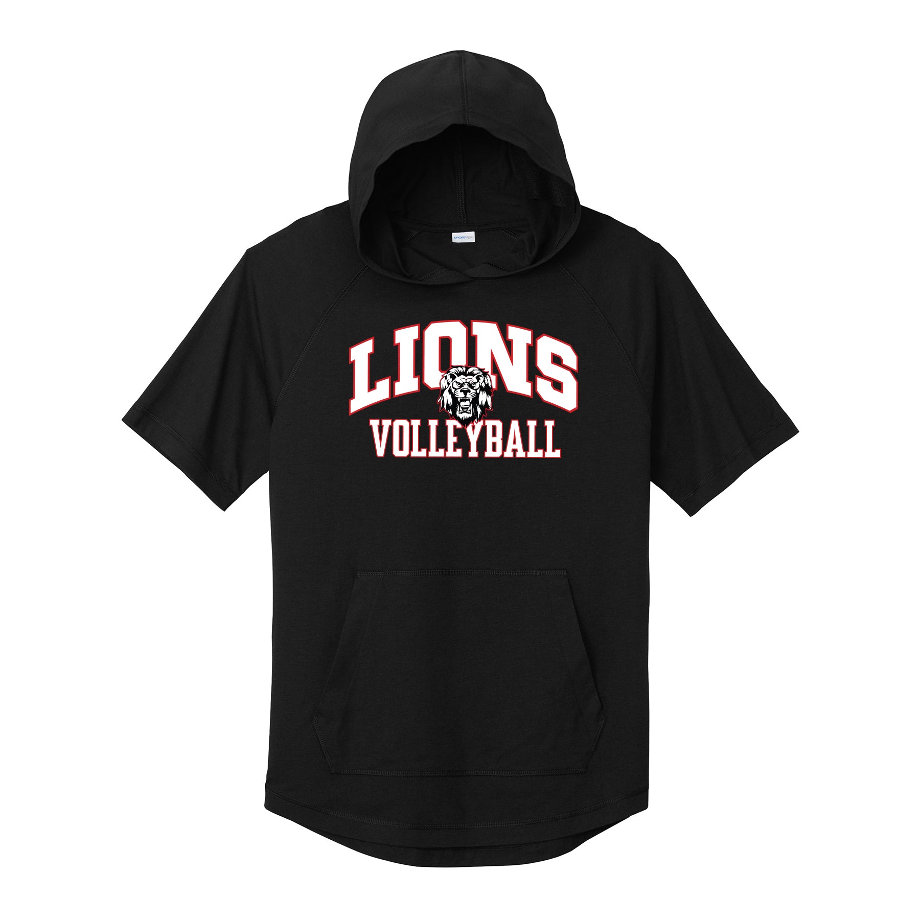 Liberty Volleyball Curved Hooded Short Sleeve Tee