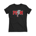 Liberty Pom Lighting Bolt Women's Fitted Tee