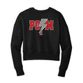 Liberty Pom Lighting Bolt Cropped Crewneck Sweatshirt