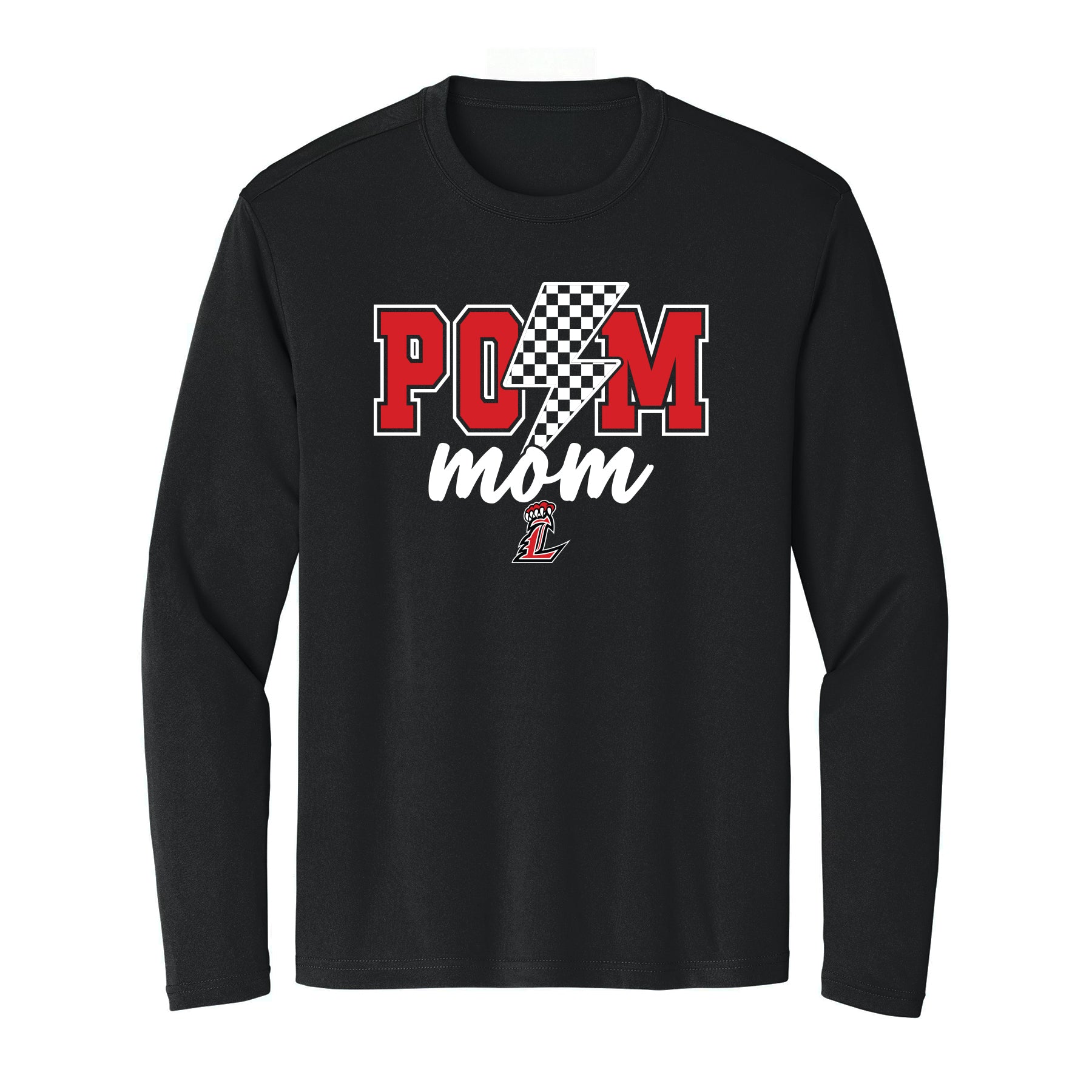Liberty Lions Pom Mom Lighting Bolt Unisex Long Sleeve Tee