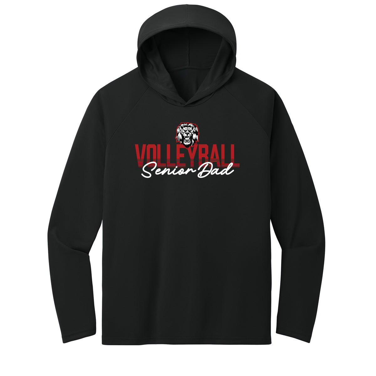 Liberty Volleyball Dad Performance Hooded Tee