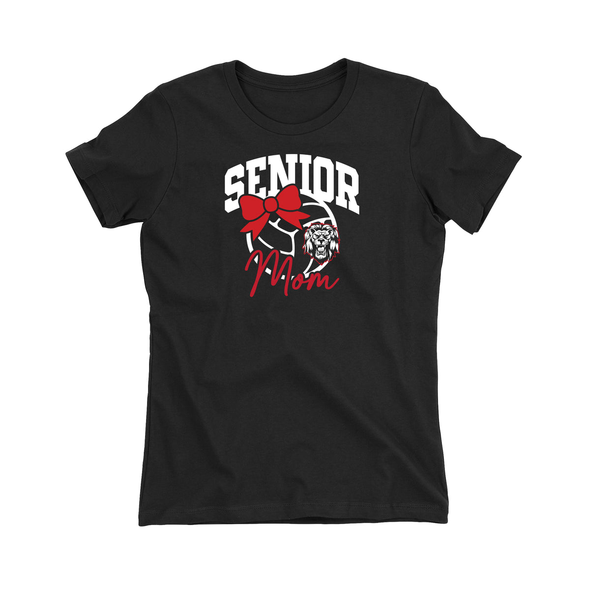 Senior Volleyball Mom Women's Fitted Tee
