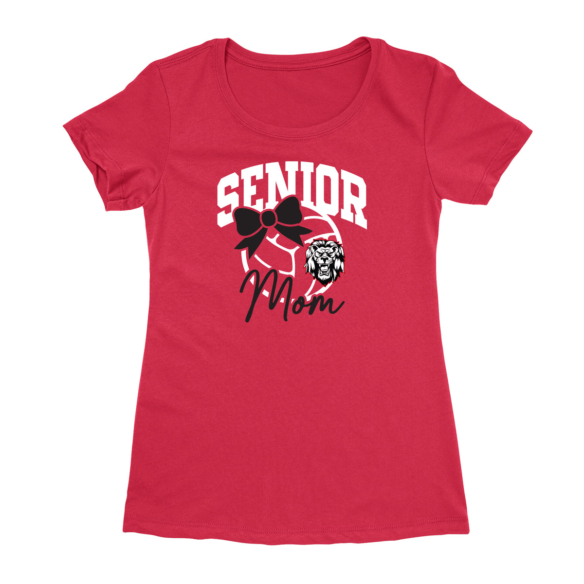 Senior Volleyball Mom Women's Fitted Tee