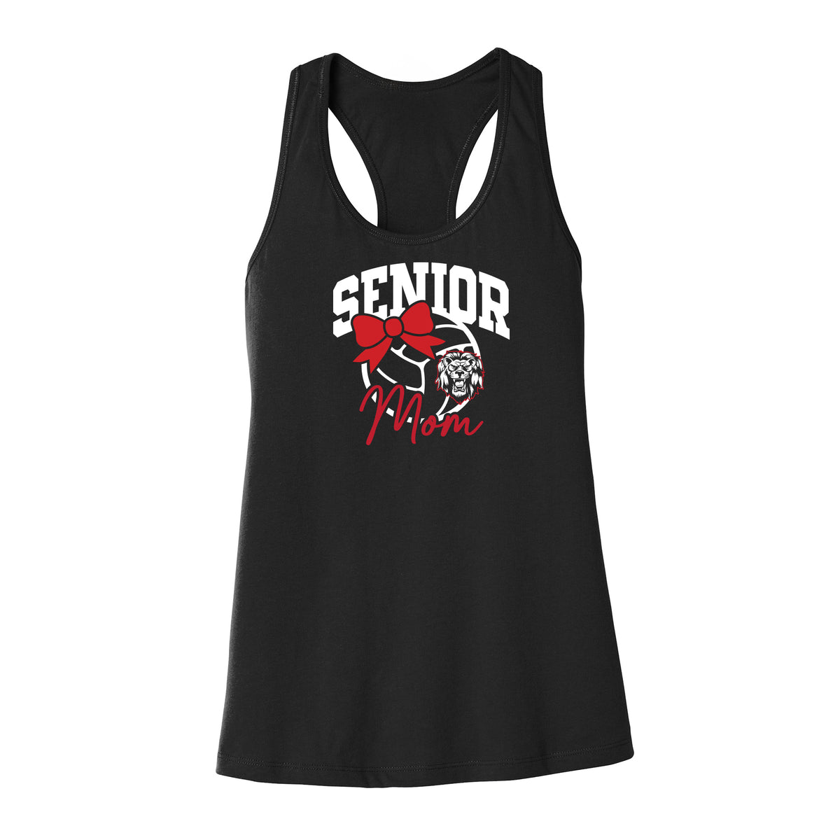 Senior Volleyball Mom Racerback Tank