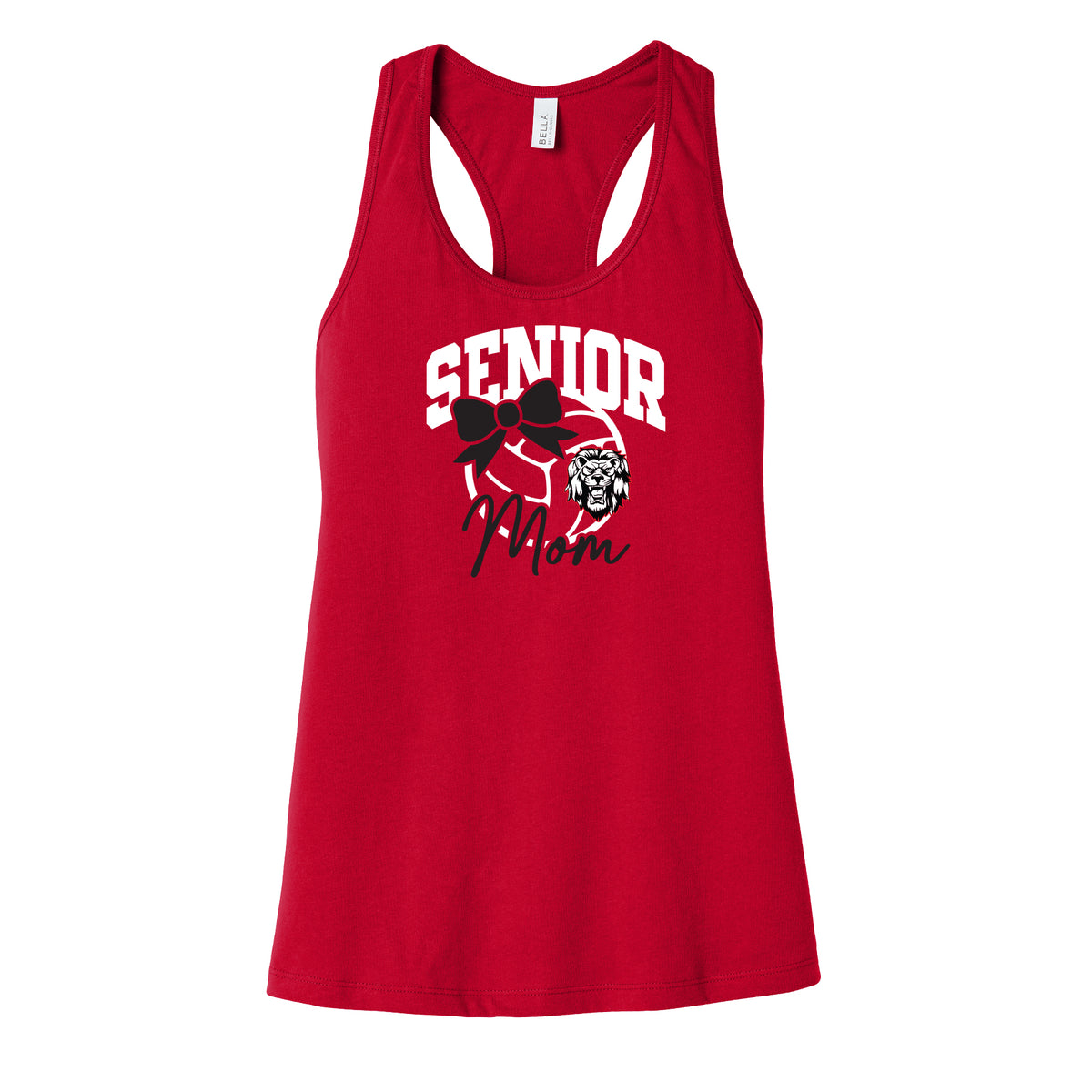 Senior Volleyball Mom Racerback Tank