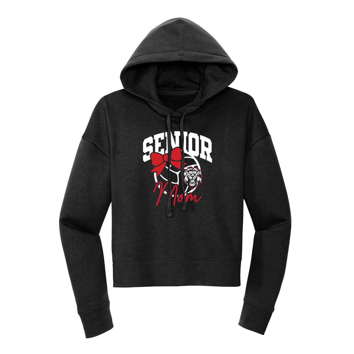 Senior Volleyball Mom Cropped Hoodie