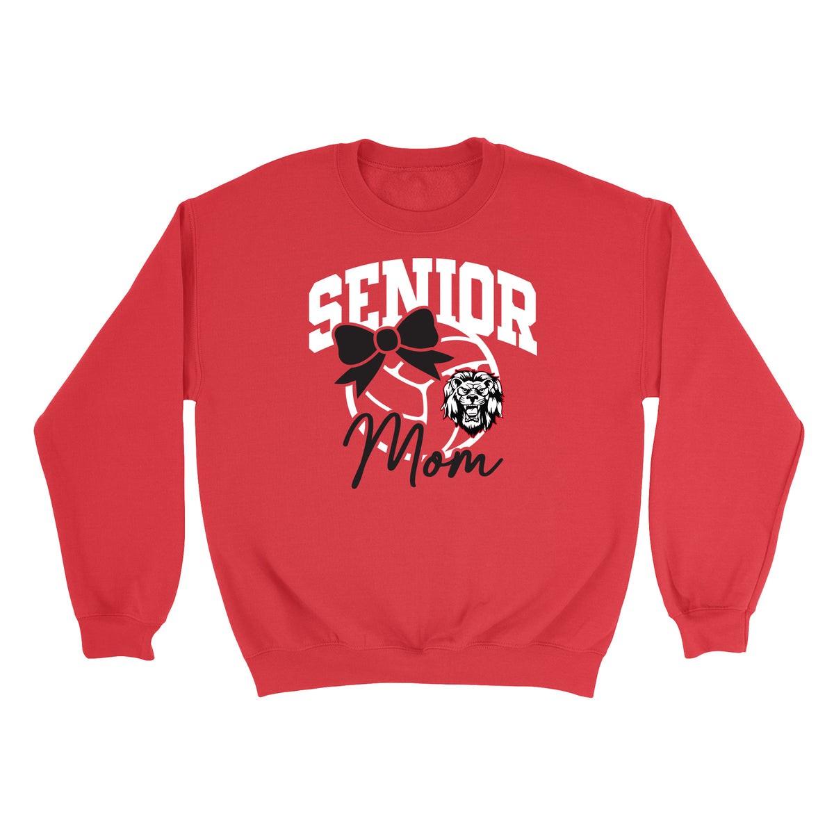 Senior Volleyball Mom Crewneck Sweatshirt