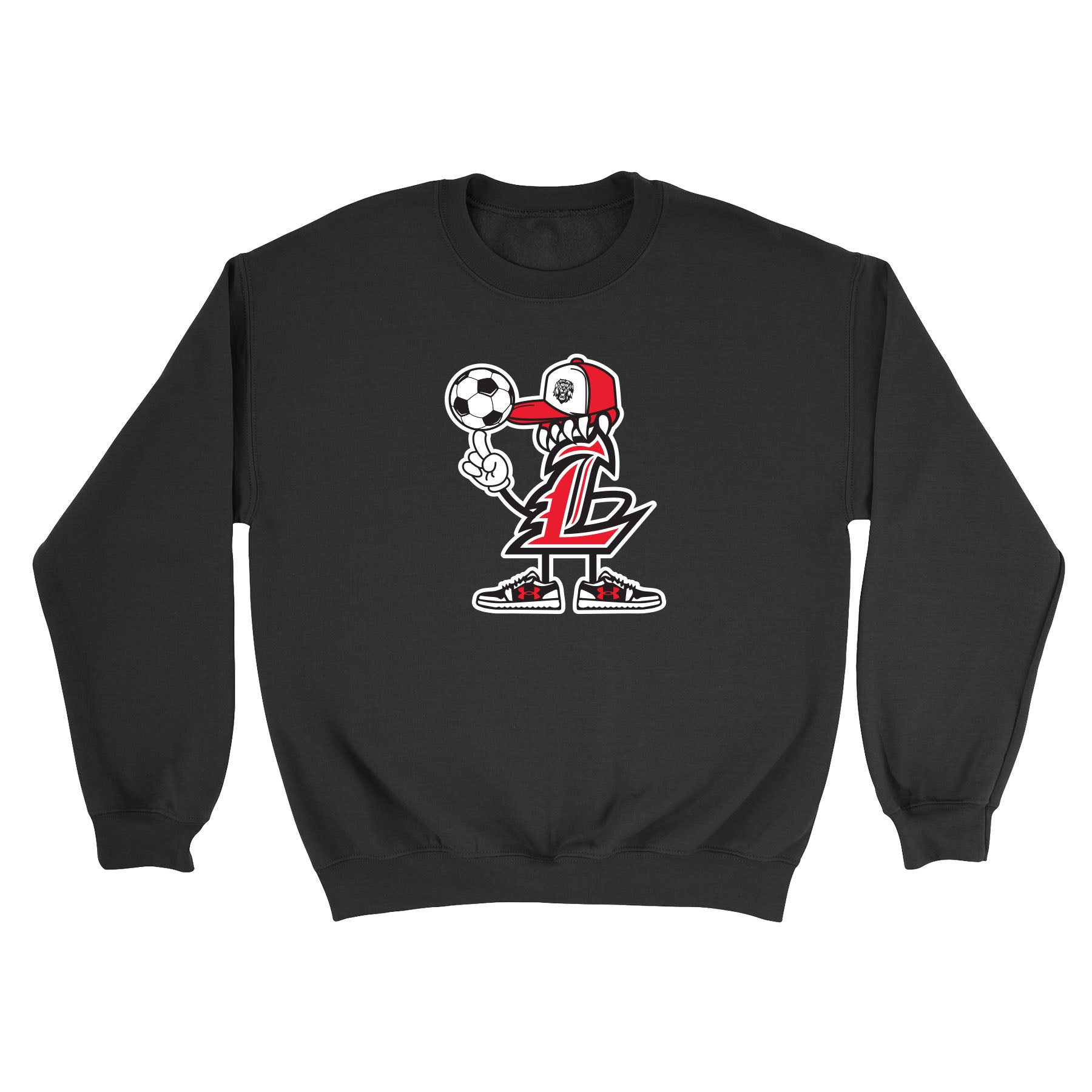 Liberty Lions Soccer Fan Crewneck Sweatshirt
