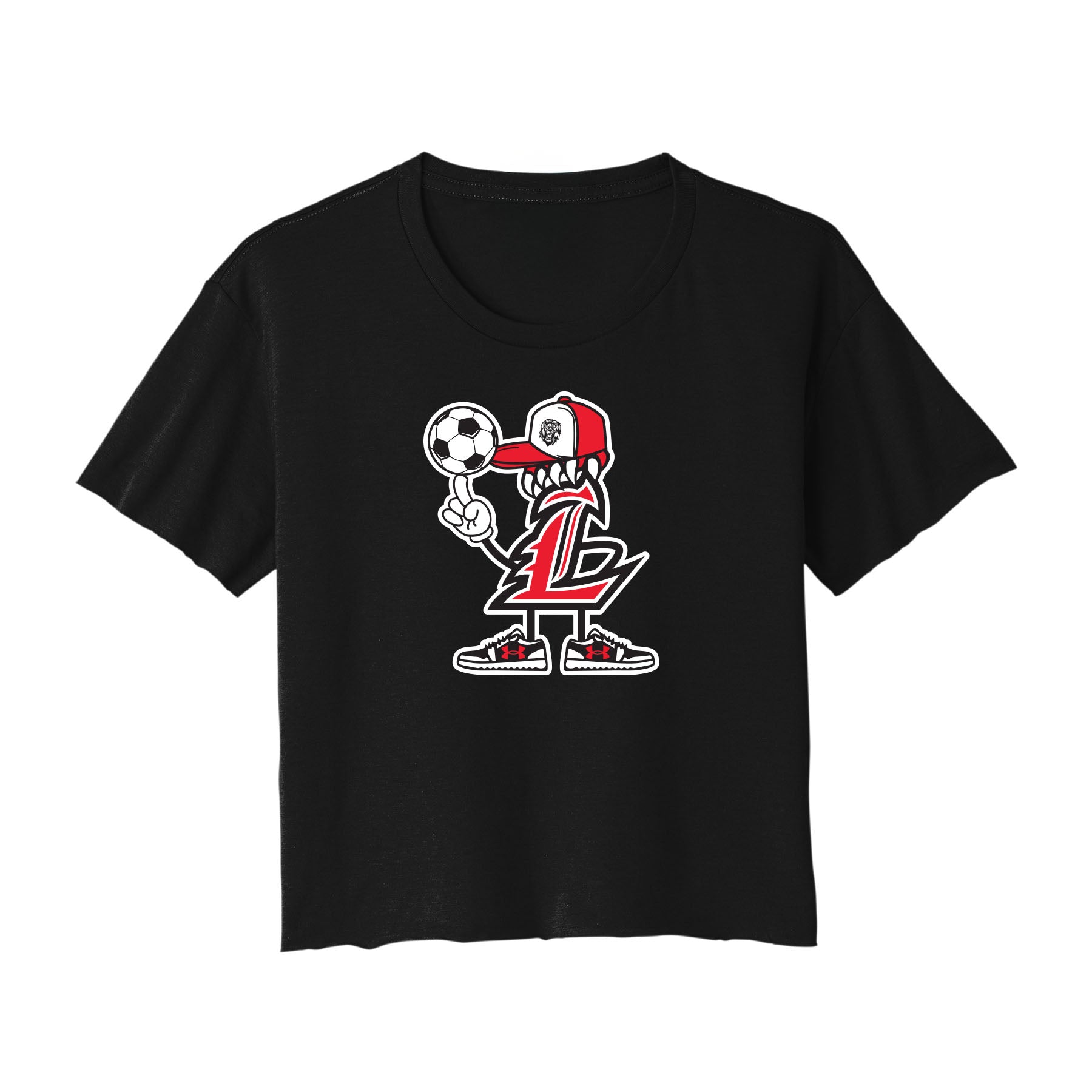 Liberty Lions Soccer Fan Cropped Tee