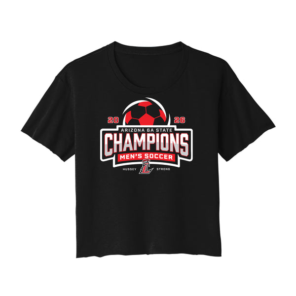 2026 Liberty Men's Soccer State Champs Cropped Tee