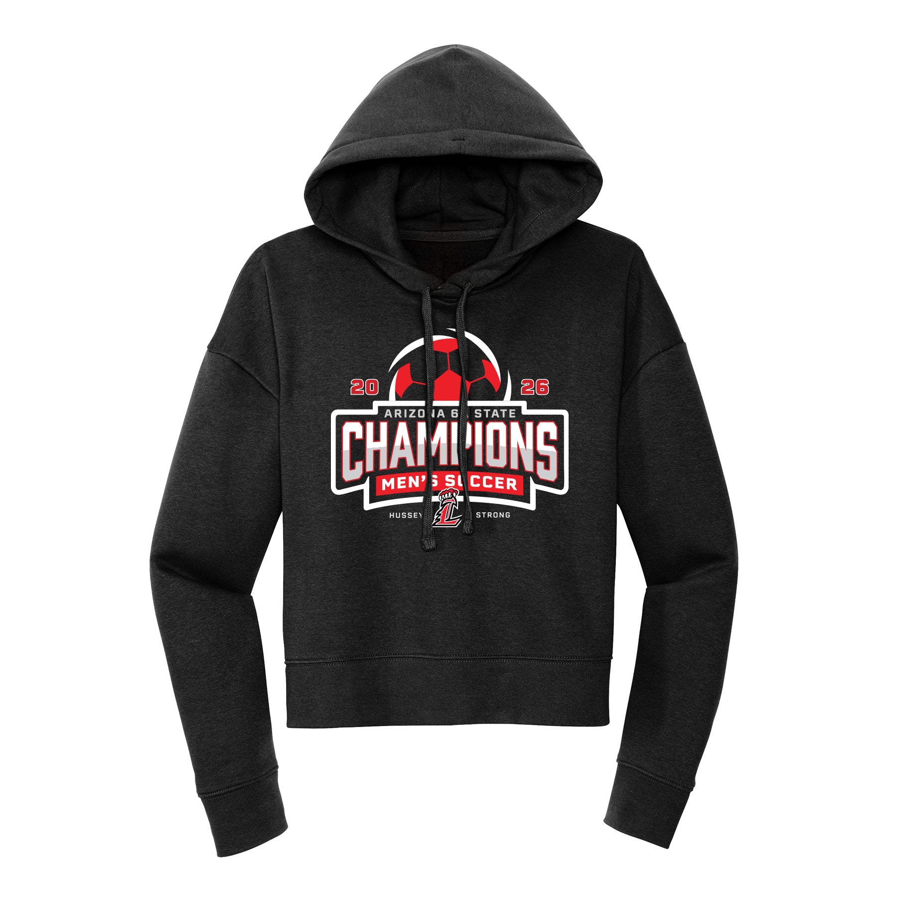 2026 Liberty Men's Soccer State Champs Cropped Hoodie