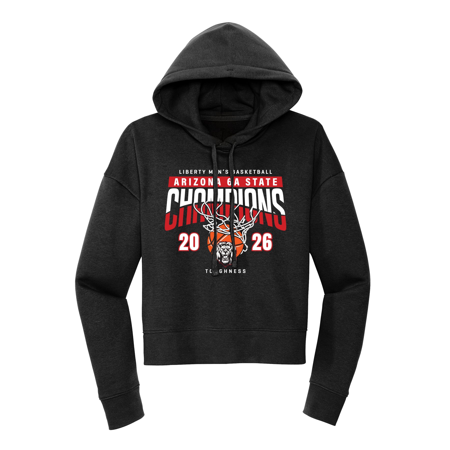 Liberty Basketball State Champions Cropped Hoodie