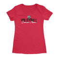 Lions Senior Volleyball Mom Women's Fitted Tee
