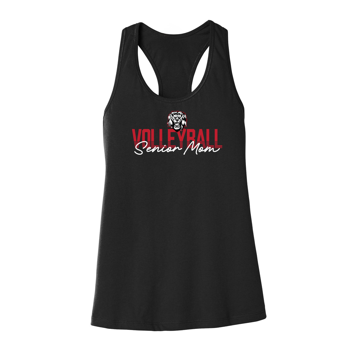 Lions Senior Volleyball Mom Racerback Tank