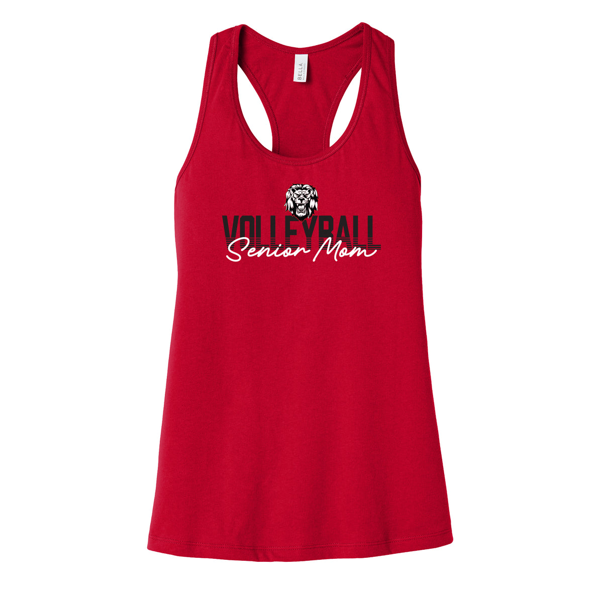 Lions Senior Volleyball Mom Racerback Tank