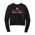 Lions Senior Volleyball Mom Cropped Crewneck Sweatshirt