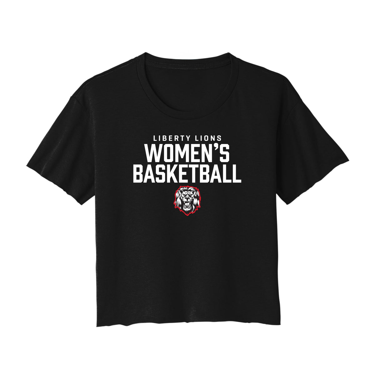 Lions Women's Basketball Cropped Tee