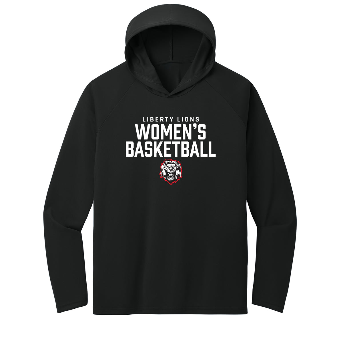 Lions Women's Basketball Performance Hooded Long Sleeve Tee