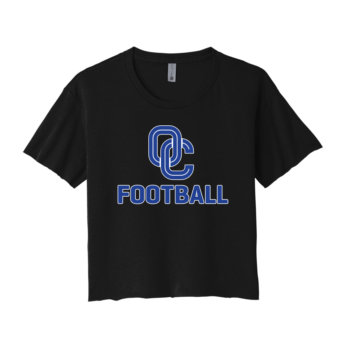 OC Football Stacked Cropped Tee