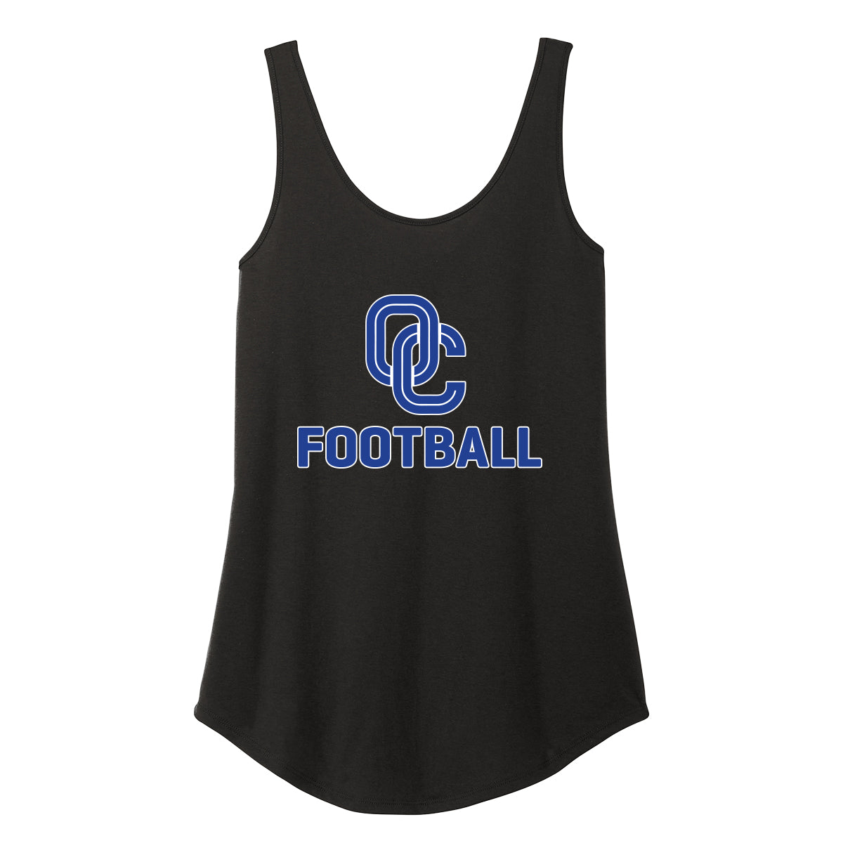 OC Football Stacked Womens Tank