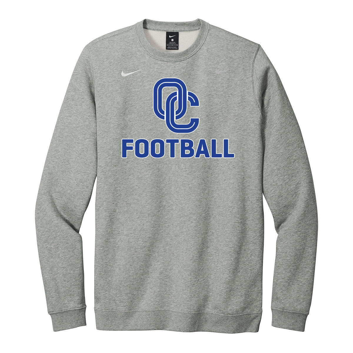 OC Football Stacked Nike Crewneck Sweatshirt