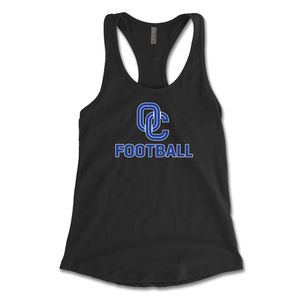 OC Football Stacked Racerback Tank