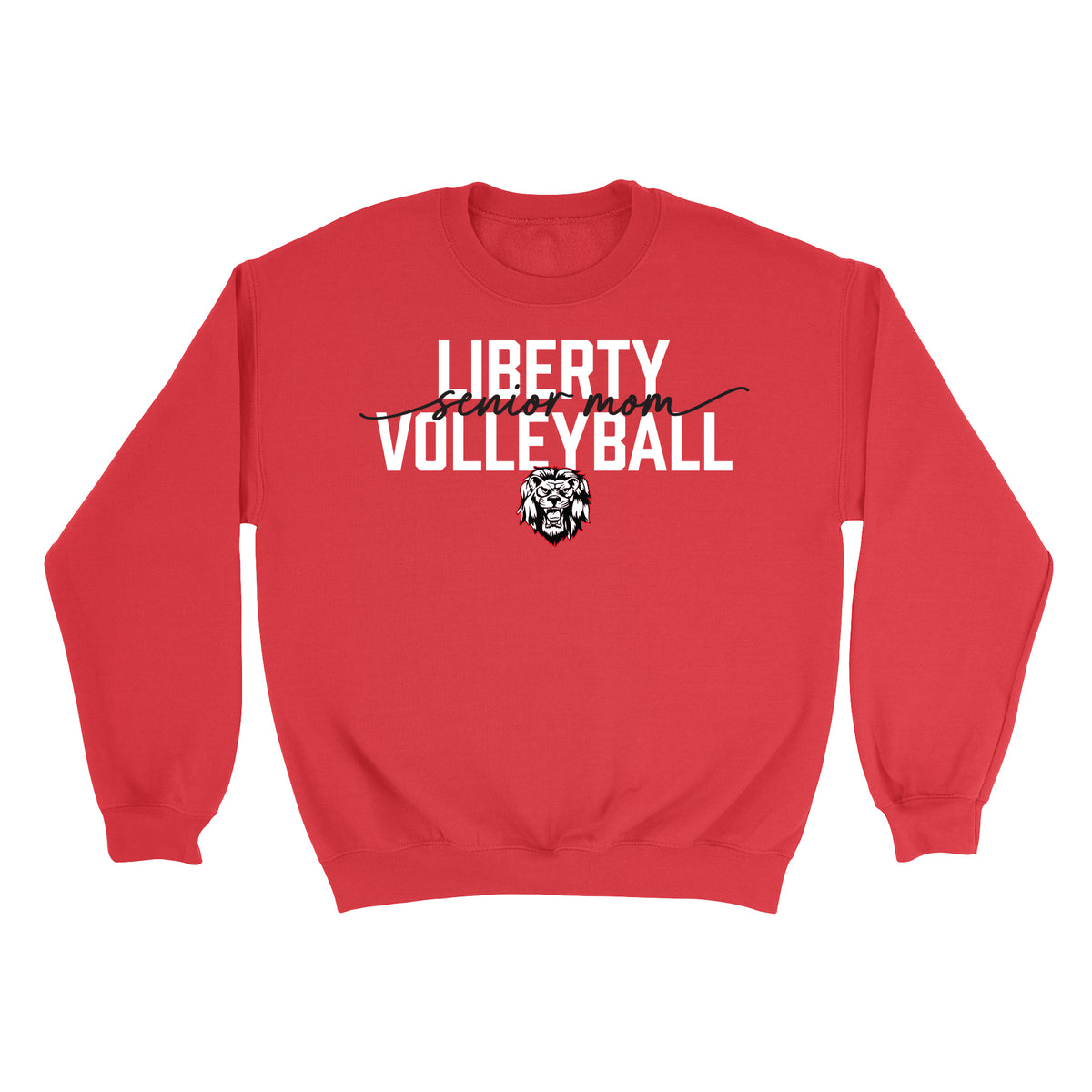 Liberty Senior Volleyball Mom Crewneck Sweatshirt