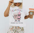 Teacher- Crayons, Kids, and Caffeine Unisex Tee