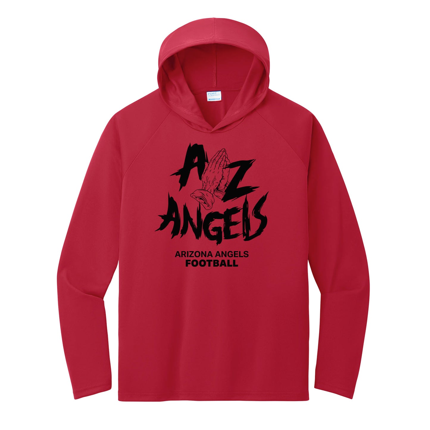 AZ Angels Performance Hooded Long Sleeve Tee