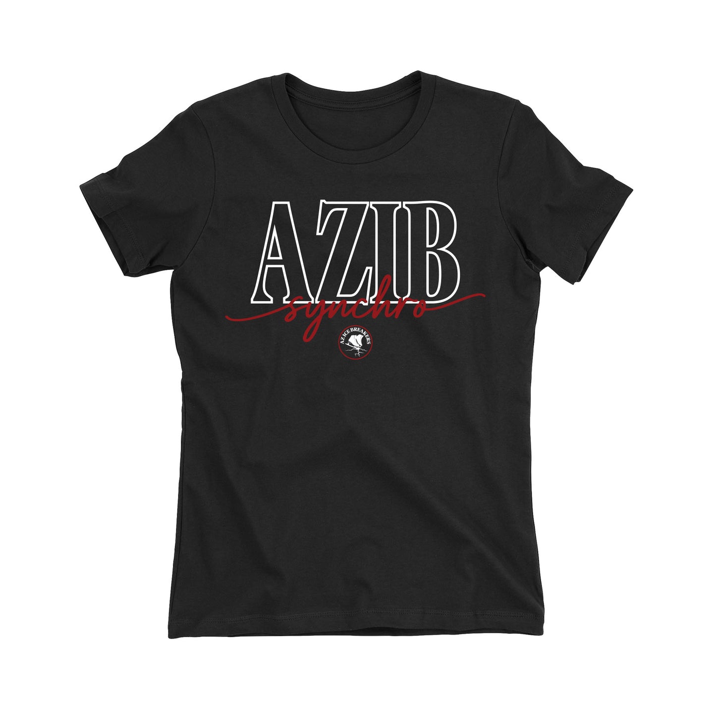 AZ Ice Breakers Script Women's Fitted Tee