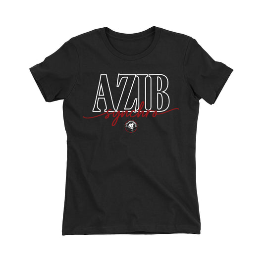 AZ Ice Breakers Script Women's Fitted Tee