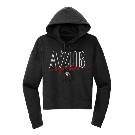 AZ Ice Breakers Script Cropped Hoodie