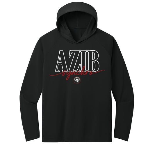 AZ Ice Breakers Script Performance Hooded Long Sleeve Tee