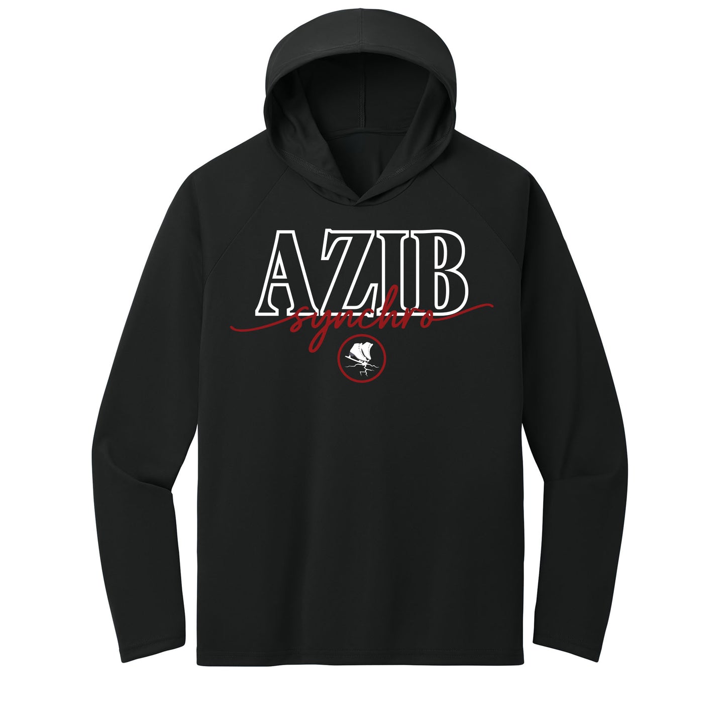 AZ Ice Breakers Script Performance Hooded Long Sleeve Tee