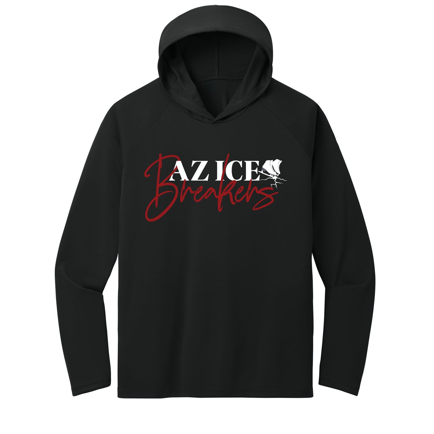 AZ Ice Breakers Stacked Performance Hooded Long Sleeve Tee