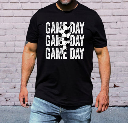 Soccer Game Day (lighting bolt) Unisex Tee