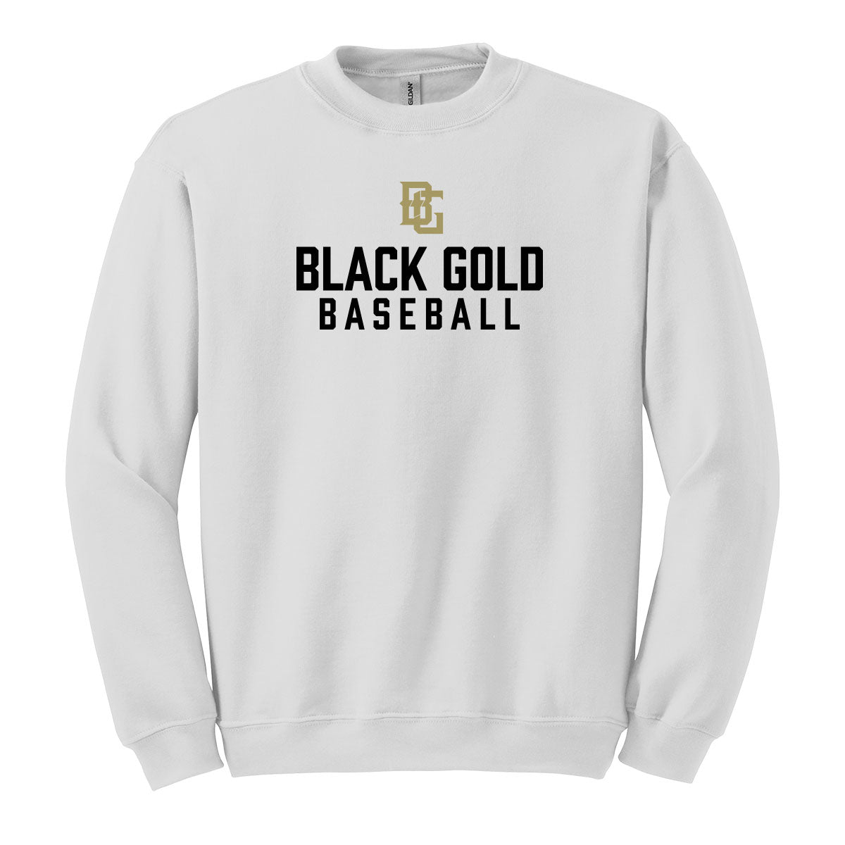 Black Gold Baseball Unisex Crewneck Sweatshirt