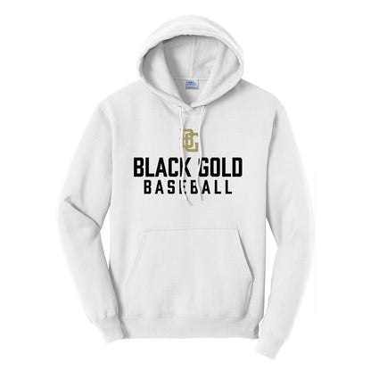 Black Gold Baseball Hoodie