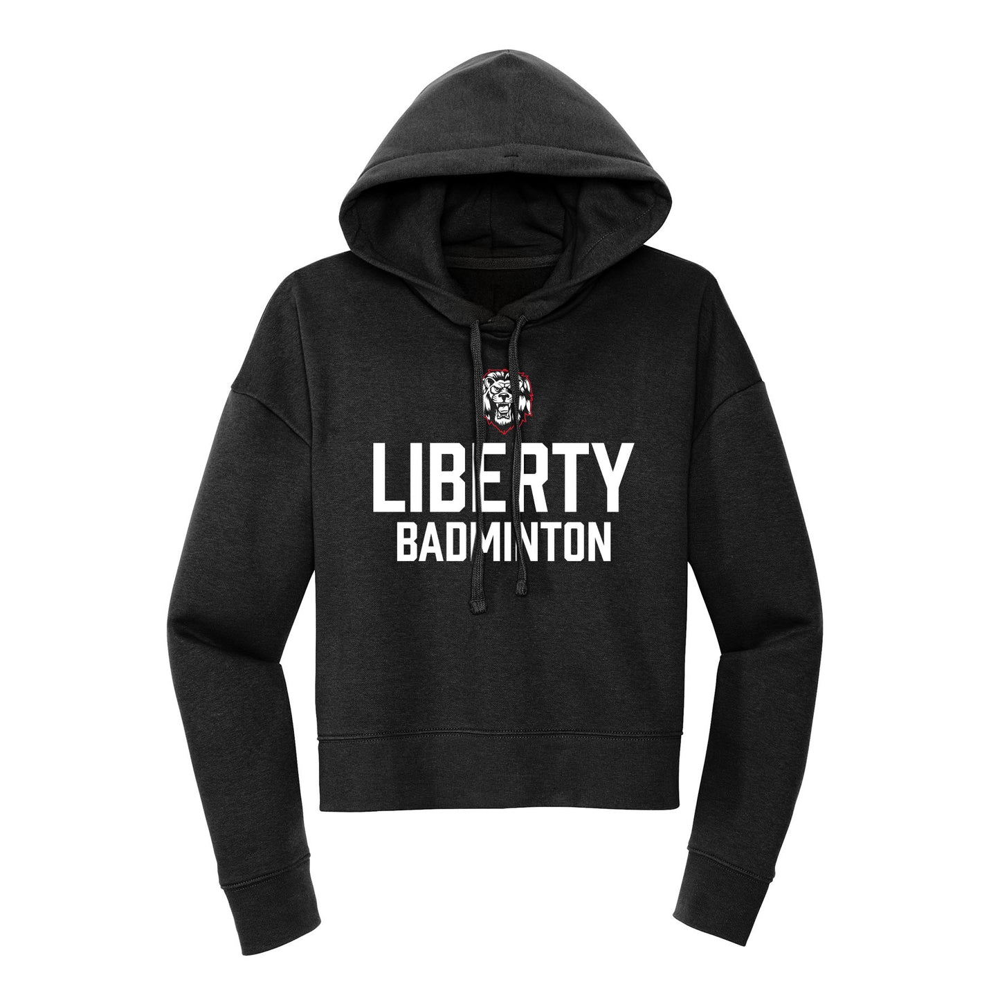 Liberty Badminton Stacked Cropped Hoodie
