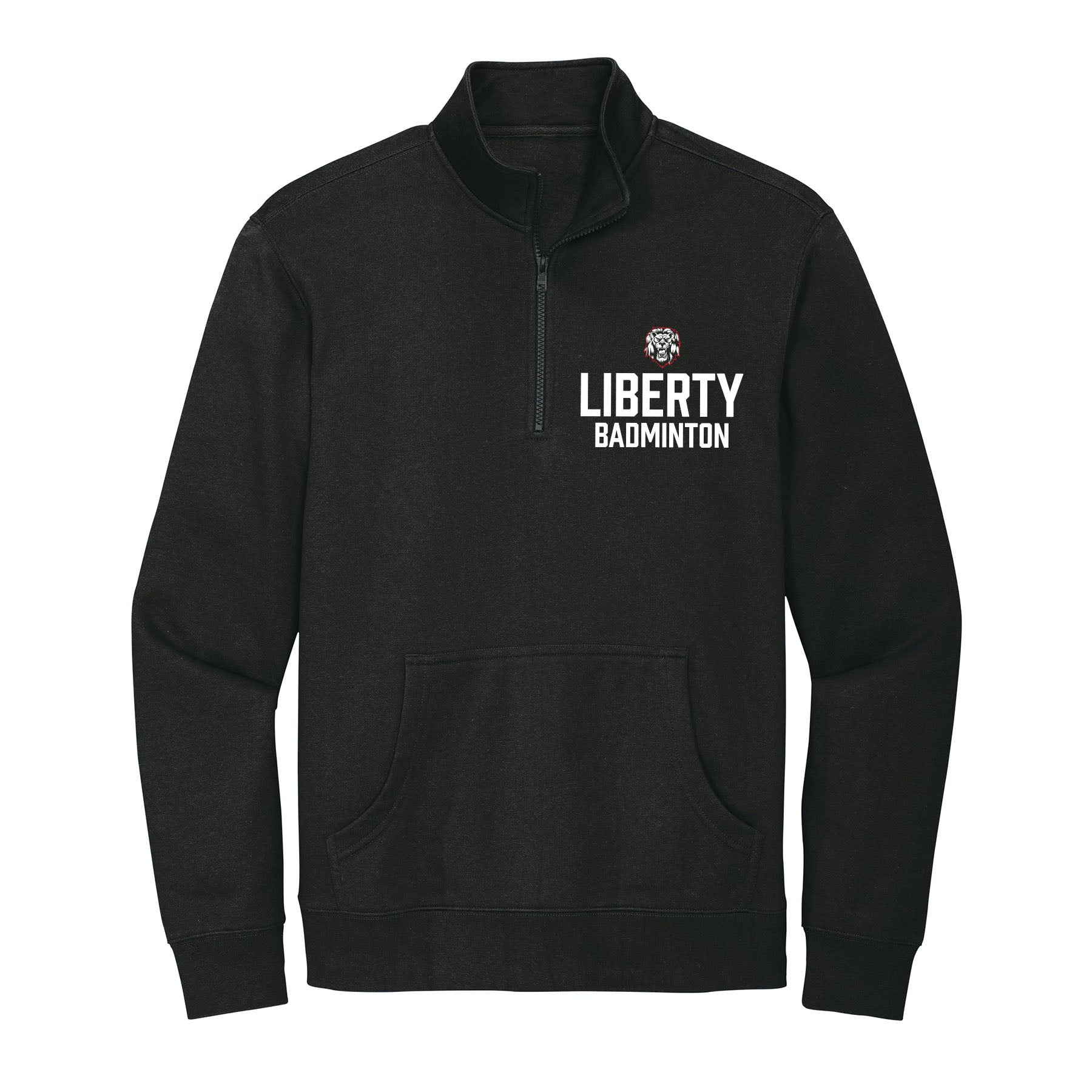 Liberty Badminton Stacked 1/4 Zip Fleece
