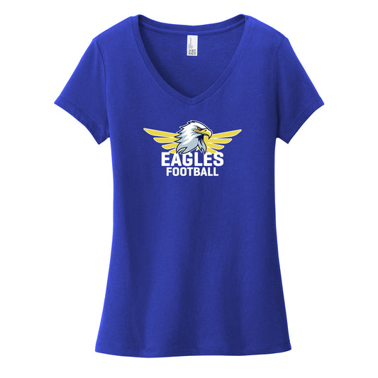 Eagles Football Women's V-Neck Tee