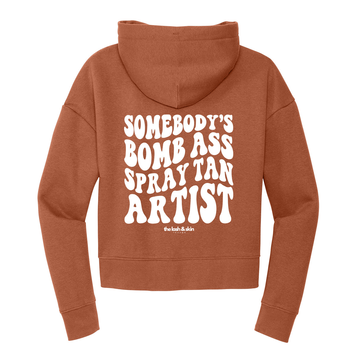 Spray Tan Artist Cropped Hoodie