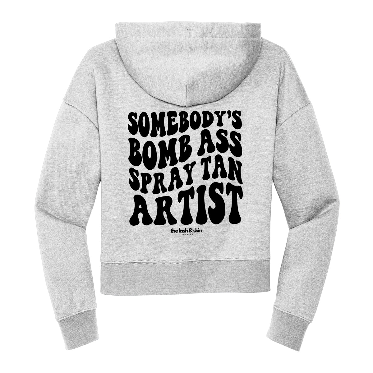 Spray Tan Artist Cropped Hoodie