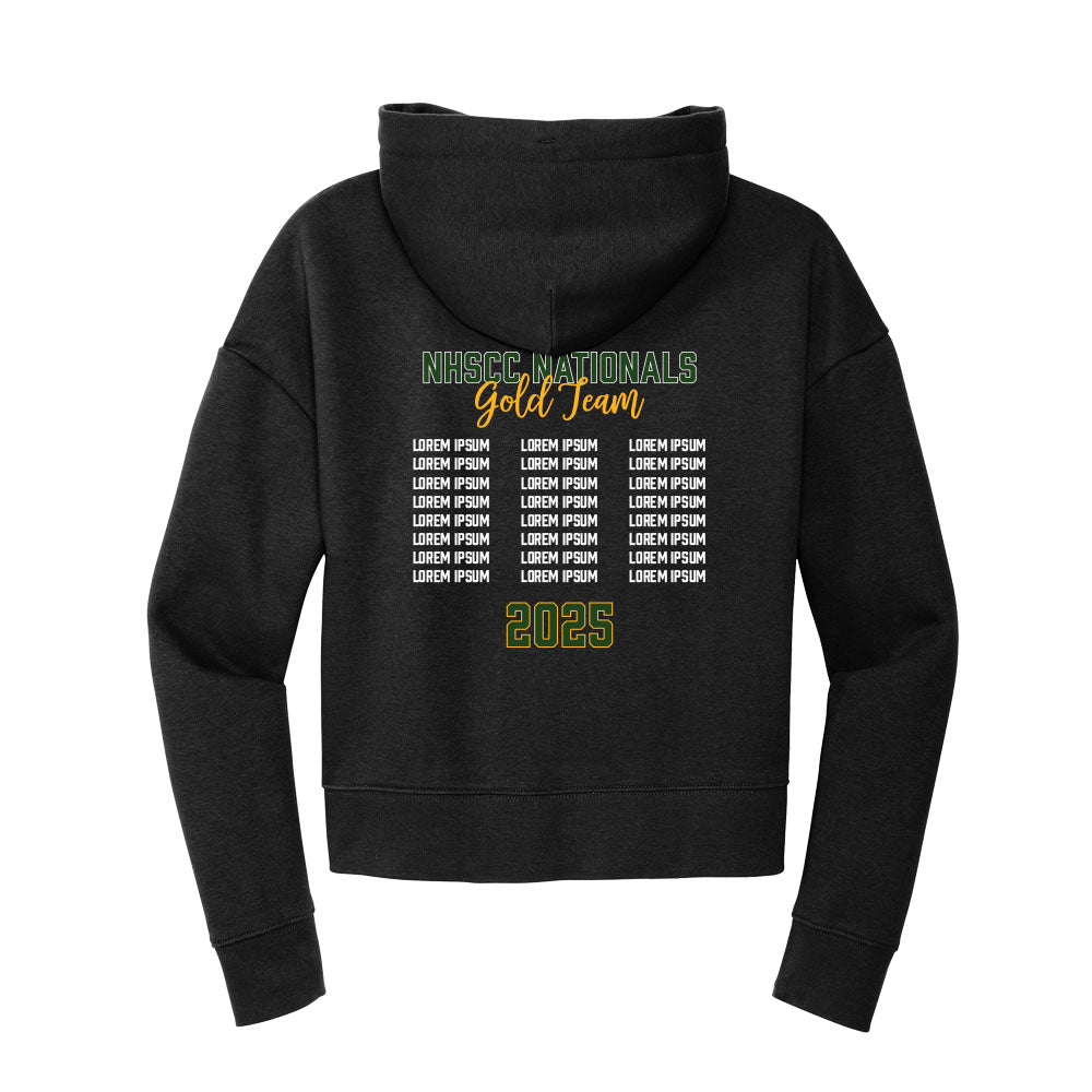 Brea O Gold Team Cropped Hoodie