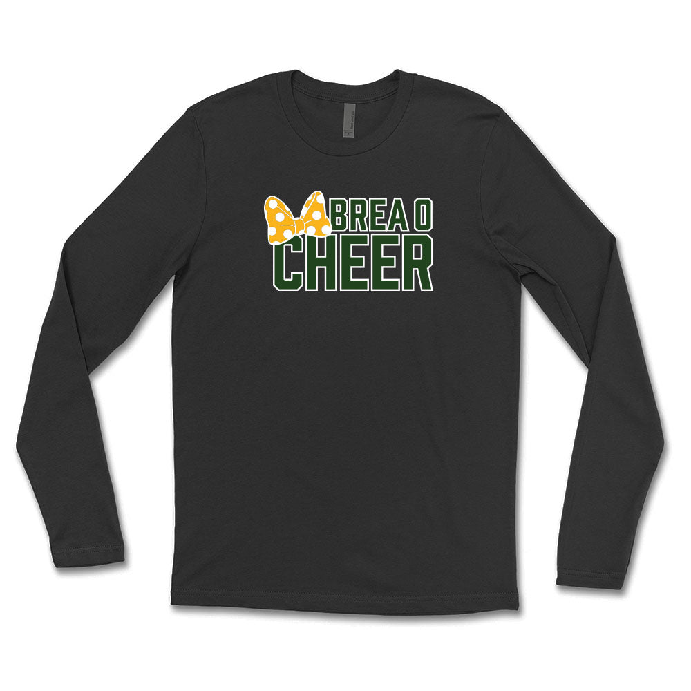 Brea O Cheer- Bow Long Sleeve Tee